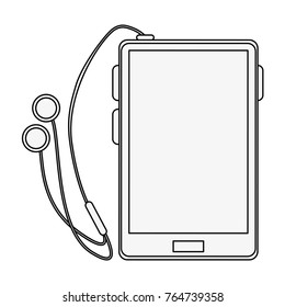 Smartphone with earphones