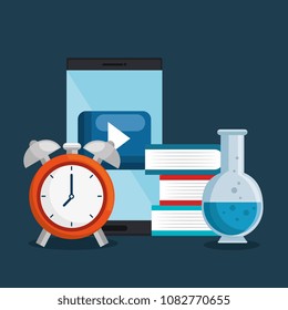 smartphone with easy learning icons