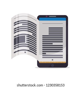 smartphone with ebook technology