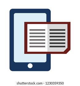 smartphone with ebook technology