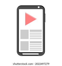 Smartphone, Editable Eector Icon On White Background
