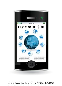 Smartphone editable vector