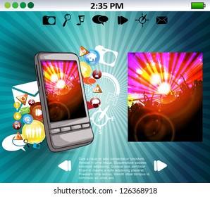 Smartphone editable vector