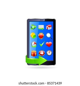 Smartphone editable vector file. Original design.