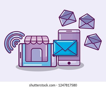 smartphone with electronic business