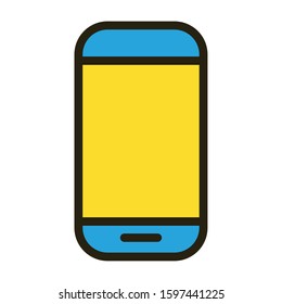 smartphone electronic device isolated vector illustration design