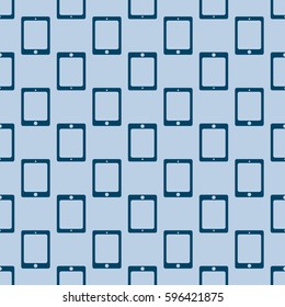 Smartphone or electronic tablet seamless pattern background.