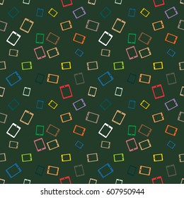 Smartphone or electronic tablet seamless pattern background.