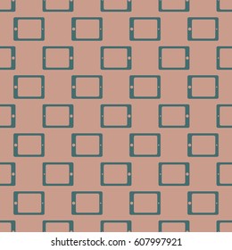 Smartphone or electronic tablet seamless pattern background.