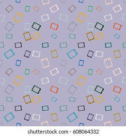 Smartphone or electronic tablet seamless pattern background.