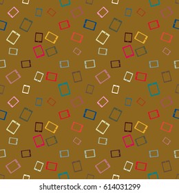 Smartphone or electronic tablet seamless pattern background.