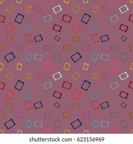Smartphone or electronic tablet seamless pattern background.