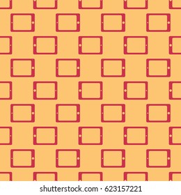Smartphone or electronic tablet seamless pattern background.