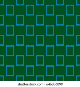 Smartphone or electronic tablet seamless pattern background.