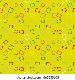 Smartphone or electronic tablet seamless pattern background.