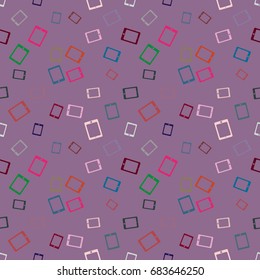 Smartphone or electronic tablet seamless pattern background.