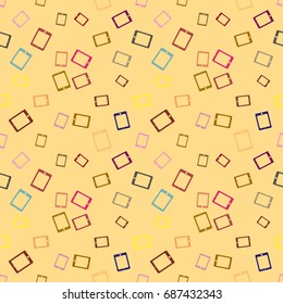 Smartphone or electronic tablet seamless pattern background.