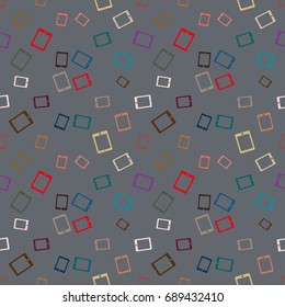 Smartphone or electronic tablet seamless pattern background.