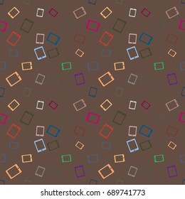 Smartphone or electronic tablet seamless pattern background.