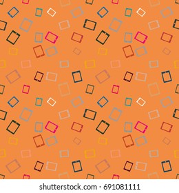 Smartphone or electronic tablet seamless pattern background.