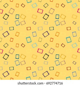 Smartphone or electronic tablet seamless pattern background.