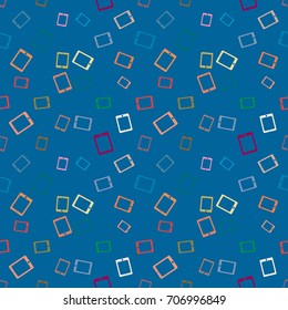 Smartphone or electronic tablet seamless pattern background.