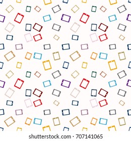 Smartphone or electronic tablet seamless pattern background.