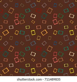 Smartphone or electronic tablet seamless pattern background.