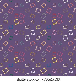 Smartphone or electronic tablet seamless pattern background.