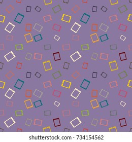 Smartphone or electronic tablet seamless pattern background.