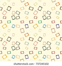 Smartphone or electronic tablet seamless pattern background.