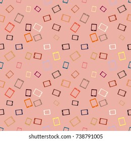 Smartphone or electronic tablet seamless pattern background.