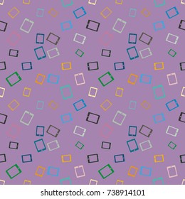 Smartphone or electronic tablet seamless pattern background.