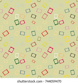 Smartphone or electronic tablet seamless pattern background.