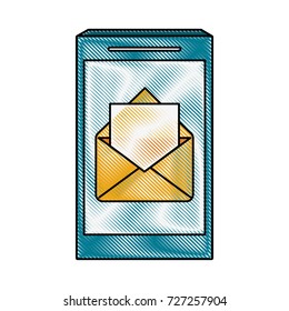 Smartphone with email app