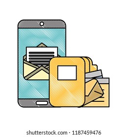 smartphone email folder file documents business