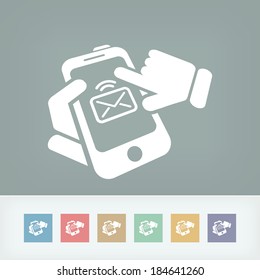 Smartphone e-mail icon