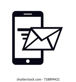 smartphone with email icon