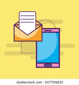 smartphone email message letter sending