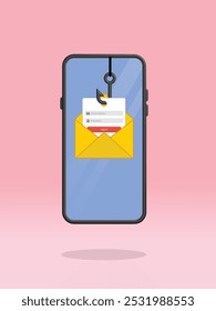 Smartphone Email Phishing Página de Login Falsa