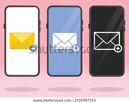 Smartphone Email Plus Add Write Mail