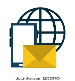 smartphone email sending with global sphere