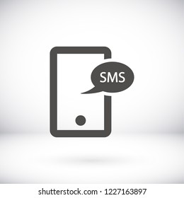 Smartphone email or sms icon