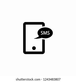 Smartphone email or sms icon