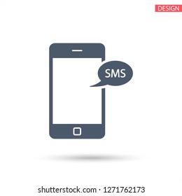 Smartphone email or sms icon.