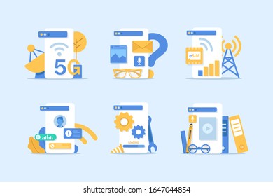 Smartphone and emailing,New message on the smartphone screen,eSIM card chip sign