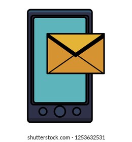smartphone envelope icon