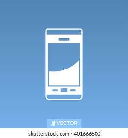 Smartphone. EPS 10 Flat Icon. Vector Illustration.