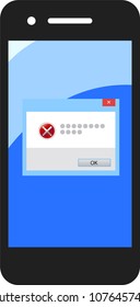 Smartphone Error illustration