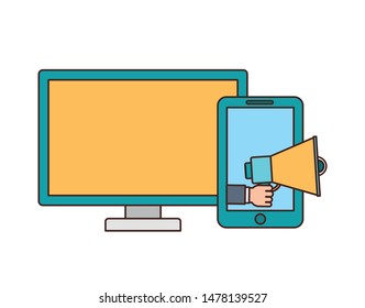 smartphone with file sheet in white background